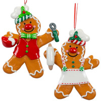 13cm Gingerbread Chef Hanging Decoration- Assorted Designs image