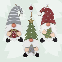 10cm Christmas Gnome Hanging Decoration - Assorted Designs image