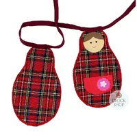 Russian Dolls Hanging Decoration- Babushka Bunting (Red) image