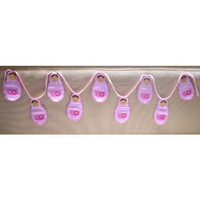 Russian Dolls Hanging Decoration- Babushka Bunting (Pink) image