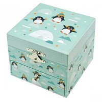 Penguin Glow In The Dark Musical Jewellery Box (Mozart- A Little Night Music) image