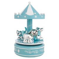 Blue Dog Carousel Music Box (Twinkle Twinkle Little Star) image