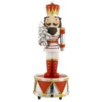 19cm Red & White Nutcracker Music Box (We Wish You A Merry Christmas) image