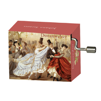 Classic Art Hand Crank Music Box- Dance Ball (Strauss- The Blue Danube) image