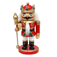 17cm Red King Nutcracker German Incense Burner image