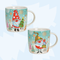 Blue Gnome Christmas Mug - Assorted Designs image