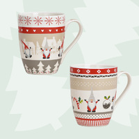 Beige Gnome Christmas Mug - Assorted Designs image