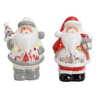 15cm Ceramic Santa Tealight Holders- Assorted Designs image