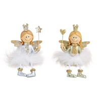 14cm Sitting Christmas Angel- Assorted Designs image