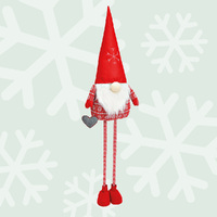 130cm Red Christmas Gnome With Extendable Legs image