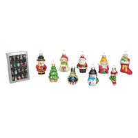 5cm Glass Christmas Hanging Ornaments (Set Of 20) image