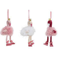 23cm Flamingo Hanging Decoration- Assorted Designs image