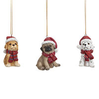 7cm Christmas Dog Hanging Decoration- Assorted Designs image