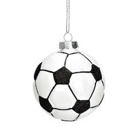 7cm Glass Soccer Ball Hanging Decoration image