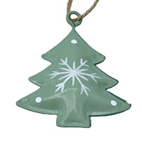 5cm Metal Christmas Tree Hanging Decoration image