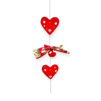 160cm Red Butterfly Hanging Decoration Garland image