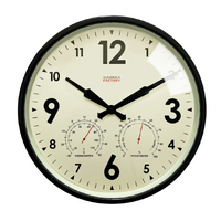 30cm Factory Collection Black Outdoor Silent Wall Clock By CLOUDNOLA image