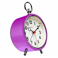 15cm Factory Collection Purple Silent Analogue Alarm Clock By CLOUDNOLA image