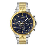 45mm Chrono Lion Silver & Gold Mens Watch With Blue Dial By VERSACE image