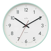 30cm Aster Mint Green Silent Wall Clock By ACCTIM image