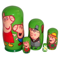 Peppa Pig Russian Dolls- 11cm (Set Of 5) image