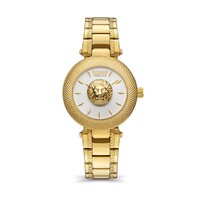 25mm Brick Lane Yellow Gold Womens Watch With Silver Dial By VERSACE image