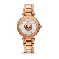 25mm Brick Lane Rose Gold Womens Watch With Silver Dial By VERSACE image