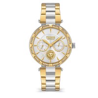 36mm Sertie Crystal Gold & Silver Womens Watch By VERSACE image