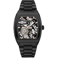 40mm Black Automatic Mens Watch With Skeleton Dial & Black Band By KENNETH COLE image