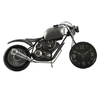 44cm Grey Motorbike Battery Table Clock By COUNTRYFIELD image