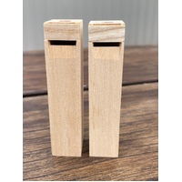 Cuckoo Clock Whistle - Tube 70mm Wooden Pair image