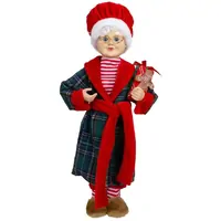 45cm Standing Mrs. Santa Claus In Dressing Gown image