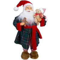 45cm Standing Mr. Santa Claus In Dressing Gown image