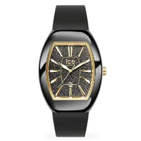 35mm Boliday Dome Collection Black & Gold Glitter Womens Watch By ICE-WATCH image