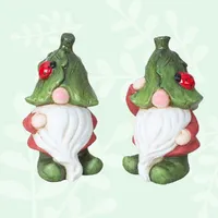 16cm Garden Gnome With Ladybird On Hat- Assorted Designs image