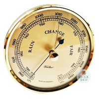 8.4cm Gold Barometer Insert With Gold Dial By FISCHER (Small Blemish) image
