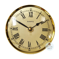 10cm Gold Clock Insert With Gold Dial By FISCHER  image