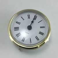 Round Roman Gold 66mm - Quartz Clock Movement Insert image