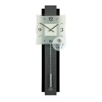 68cm Black & Grey Pendulum Wall Clock With Square Dial By AMS  image