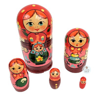 Zagorsk Russian Dolls 11cm (Set Of 5) image