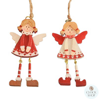 9cm Angel With Dangly Legs Hanging Decoration- Assorted Designs image