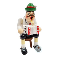 13cm Accordion Player German Incense Burner image