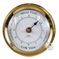 12.5cm Polished Brass Quartz Tide Clock By FISCHER (Minor Cosmetic Flaws) image