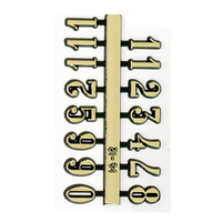 Gold Arabic Numerals 20mm image