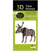 3D Paper Model- Moose image