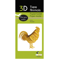 3D Paper Model- Rooster image