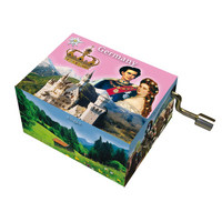 Modern Designs Hand Crank Music Box- Neuschwanstein Castle Royalty (Beethoven- Fur Elise) image