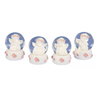 6cm Angel & Roses Snow Globe- Assorted Designs image