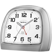 13cm Sensa-Light Silver Smartlite Silent Analogue Clock By ACCTIM (No Alarm) image