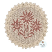 Pink Edelweiss Round Placemat By Schatz (20cm) image